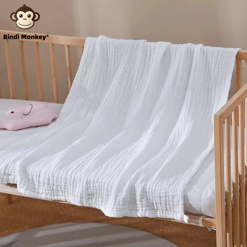 Six Layers of Pure Cotton Gauze Solid Color Bath Towel Soft Skin Absorbent 105*105cm bath towel cotton towel square towel