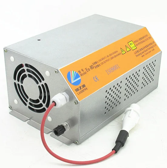 LASERPWR 2022 hot selling ESA80 carbon dioxide laser power supply 80W can be connected to an external LCD Display Current Meter