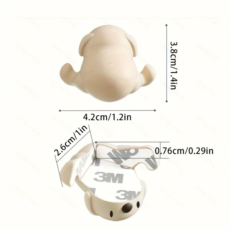 4pcs Desktop Anti-collision Corner Protective Case Silicone Material Corner Table Corner Anti-collision Corner Protection