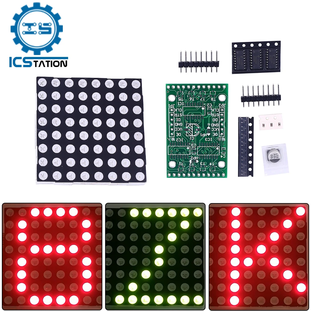 Dot Matrix Display Module 8 8 2 Dual color Unlimited Cascading dot-matrix-display-module-8-8-2-dual-color-unlimited-cascading