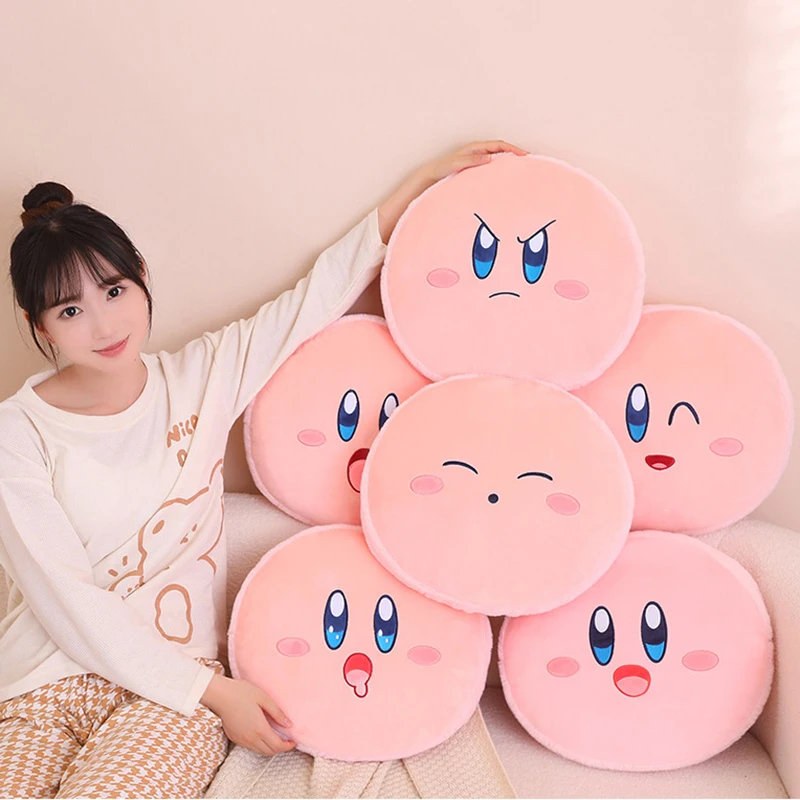 

42 см, аниме, детские игрушки, милые круглые розовые Искусственные Мультяшные куклы, мягкие плюшевые украшения для комнаты, детские подарки