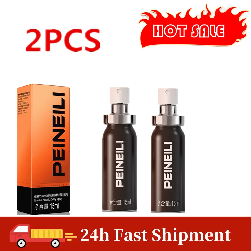 2pcs New PEINEILI Men's Sexy Spray Can Make Man Sex Last Longer No Ejaculation Adult Sexual Goods Sex Shop