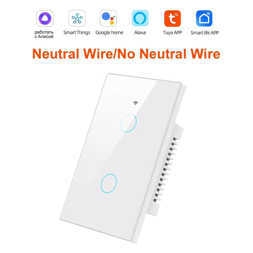 الحياة الذكية واي فاي + بلوتوث اللمس مفتاح الإضاءة...