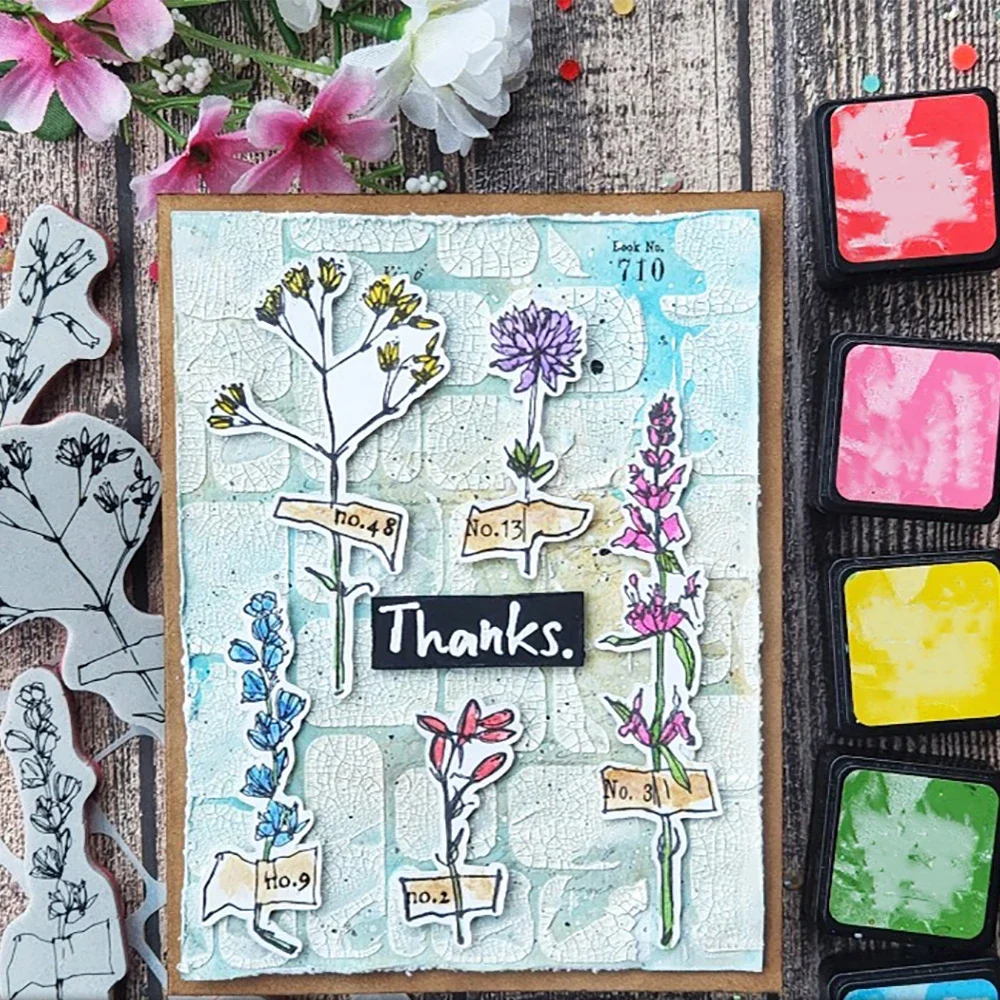 Clear Stamps Clear Rubber Stamps Mr. Rabbit Abstract Florals Love Notes Curiosity Shop Set For DIY Scrapbooking Album Decoration Card Making Crafts