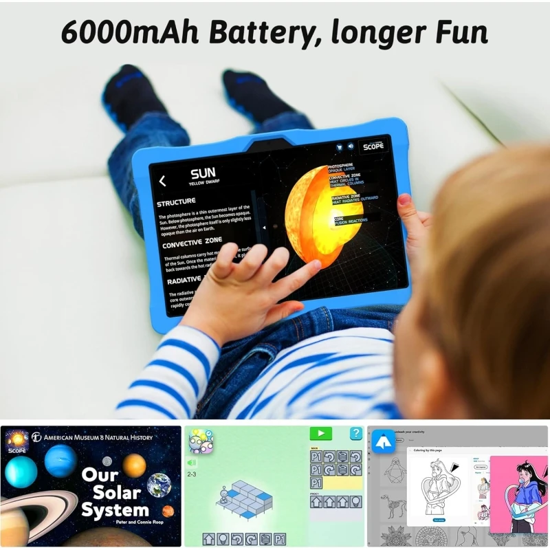 10.1 INCH RAM Stylus Type-C 3GB ROM 32GB Android 12 Tablet PC KST102SF T310 Quad-Core Tempered Film Gift Stand Silicone Case 5