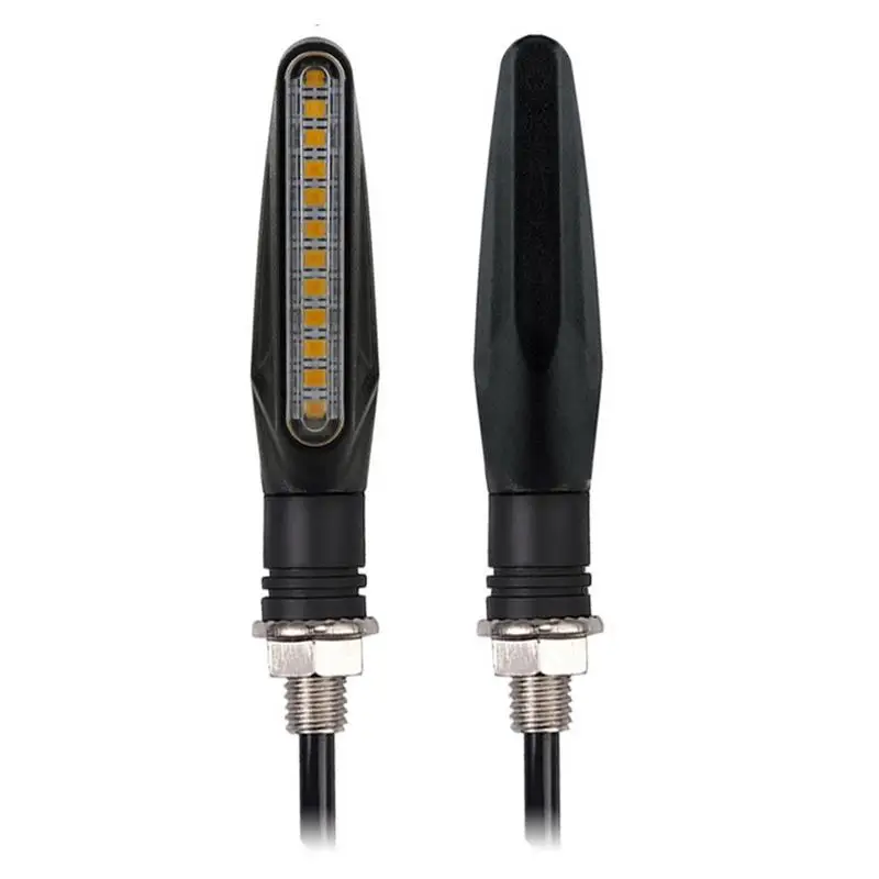  Motorcycle Led Turn Signals High Brightness Motorcycle Turn Signals Waterproof & Durable Universal 2835SMD Side Turning 