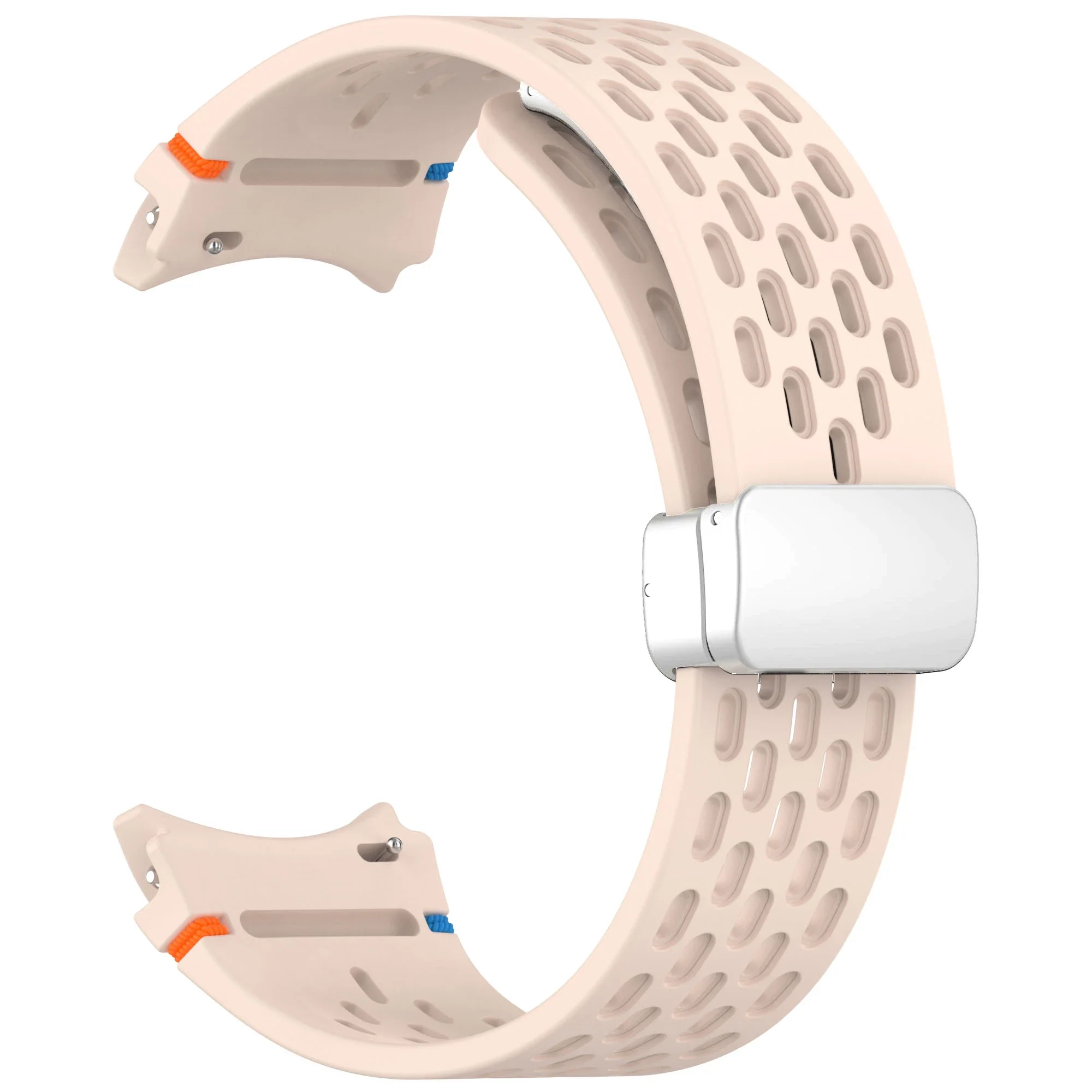 Magnetic Silicone Watch Band with Gapless Design