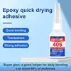 406 super adhesive, quick-drying cyanoacrylate super adhesive and universal quick repair adhesive are safe and harmless. 1