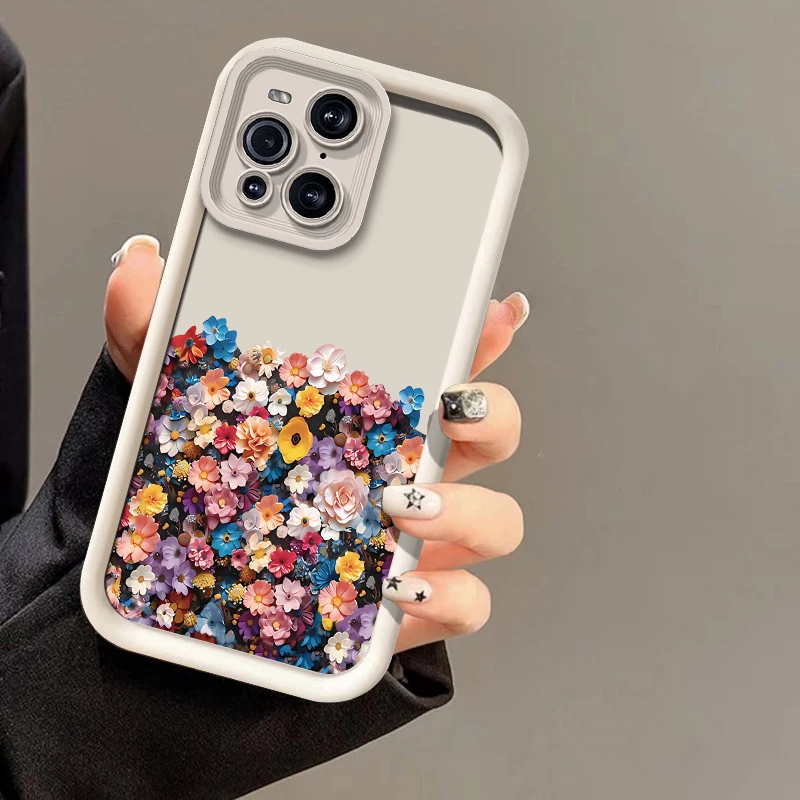 Sunflower Print Soft Silicone Shockproof Phone Case with Camera Lens Protection