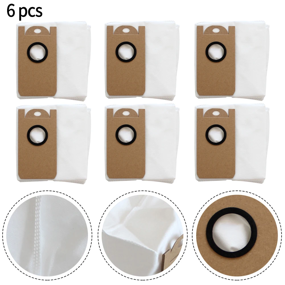 цена 6PCS/sET Dust Bags Kits For Laresar L6 Pro For T10 For AIRROBO T10+ Household Vacuum-Cleaner Replacement-part