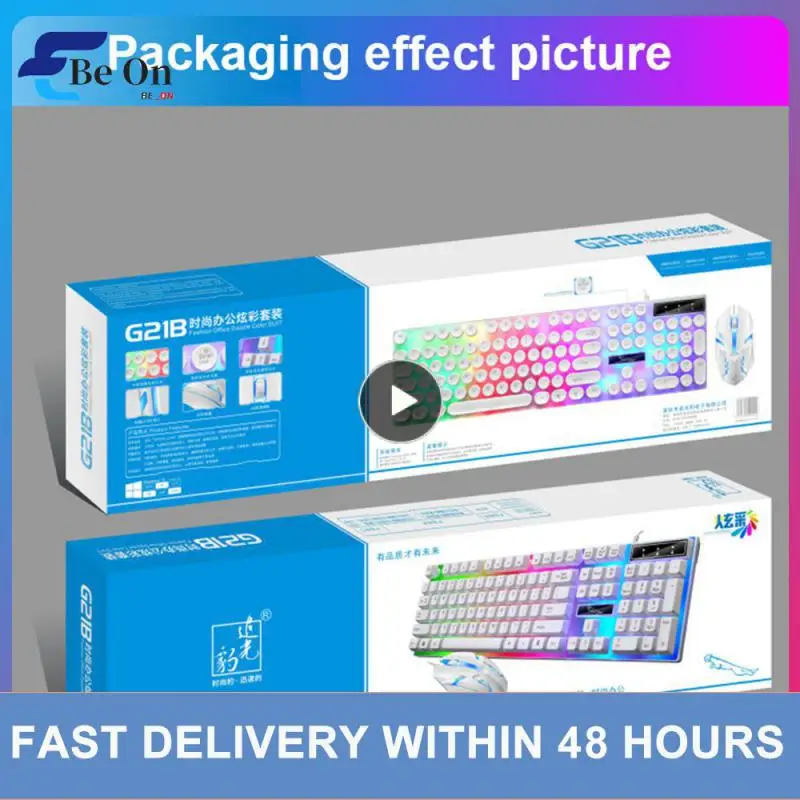 Wireless Punk Sensazione Meccanica Tastiera Mouse Set Ufficio Business Girl Key Mouse Ebay