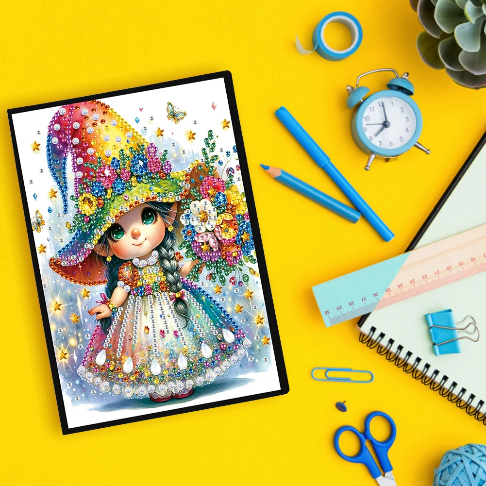 SHEGZHUC 14,5 X 21 Cm, Cuaderno De Pintura De Diamantes