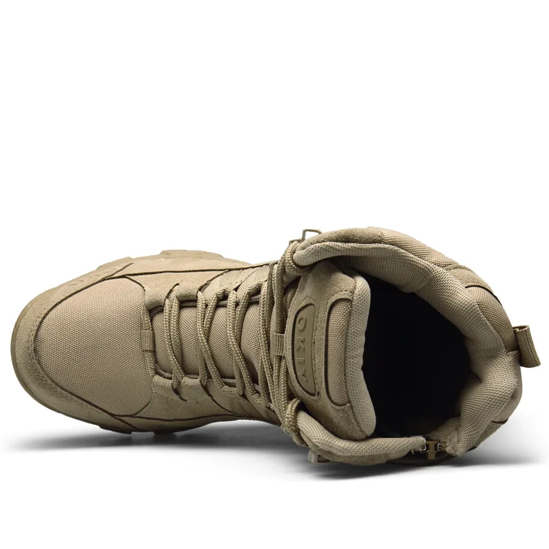 Men Tactical Boots Army Boots Mens Military Desert Waterproof Work Safety Shoes Climbing Hiking Shoes Ankle Men Outdoor Boots