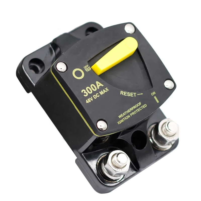 Circuit Breaker 50A 60A 80A 100A 150A 200A 250A 300A AMP 12-48V DC Car Audio Amplifier Reset Fuse