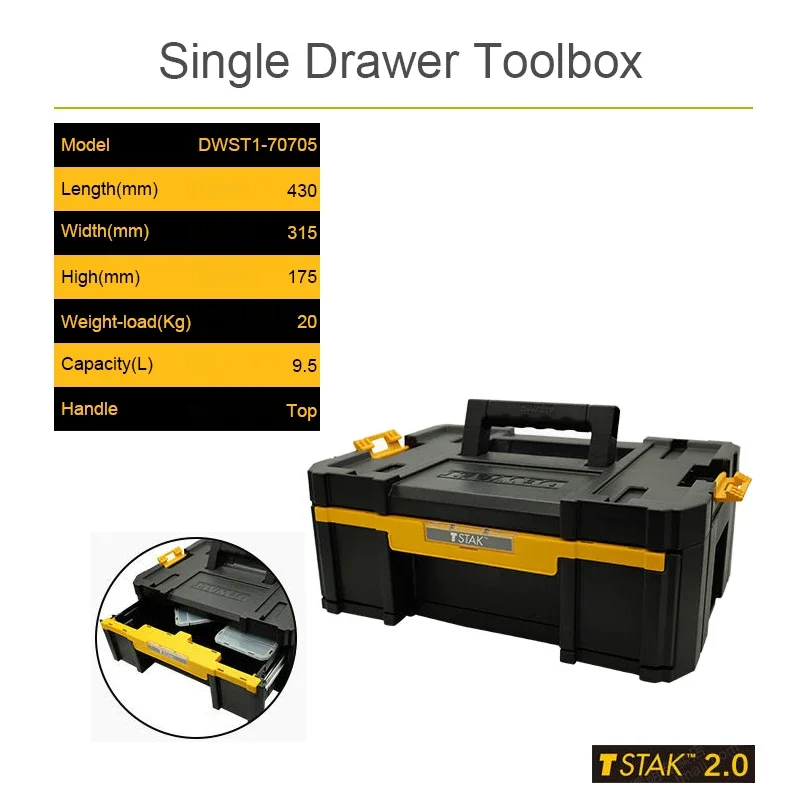 DEWALT DS100 DS166 DS300 DS400 DS450 DS280 TOUGHSYSTEM 2.0 Mobile Stackable  Storage Tool Box - AliExpress