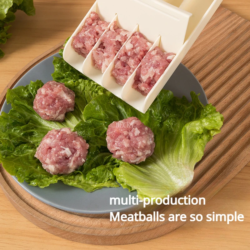 Household Pill Making Artifact Pill Makers Kitchen Non Stick Squeeze Fish Balls Press Rice-meat Dumplings Gadgats