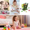 Shopping Cart Pretend Play Toy Grocery Store Pretend Play Toy Kit Stable Structure Role-Playing Games For Birthday New Year 4