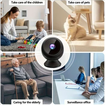 A9 Mini 1080P WiFi Security Camera - 2.4G Wireless Wide Angle Remote Monitoring Rechargeable Battery 1