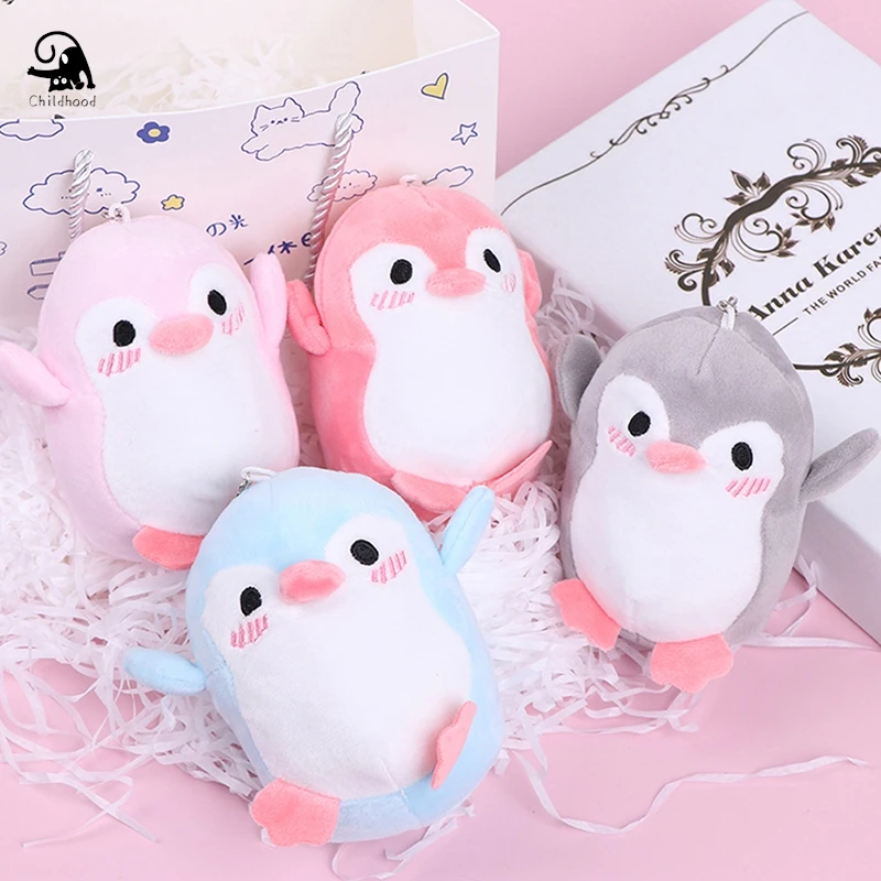 

Lovely 12CM Cute Penguin Plush Animals Doll Toys Small Size Pendant Plush Toys Key Chain Ring Pendant Plush Toys Kids Gift