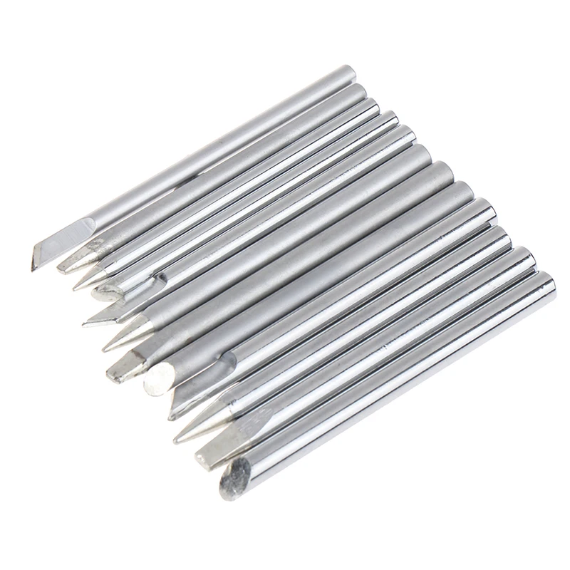 4Pcs/Set Soldering Iron Tip 30w 40w 60w For External Heat Soldering Irons Copper Head Replaceable Welding Tips Soldering Tools