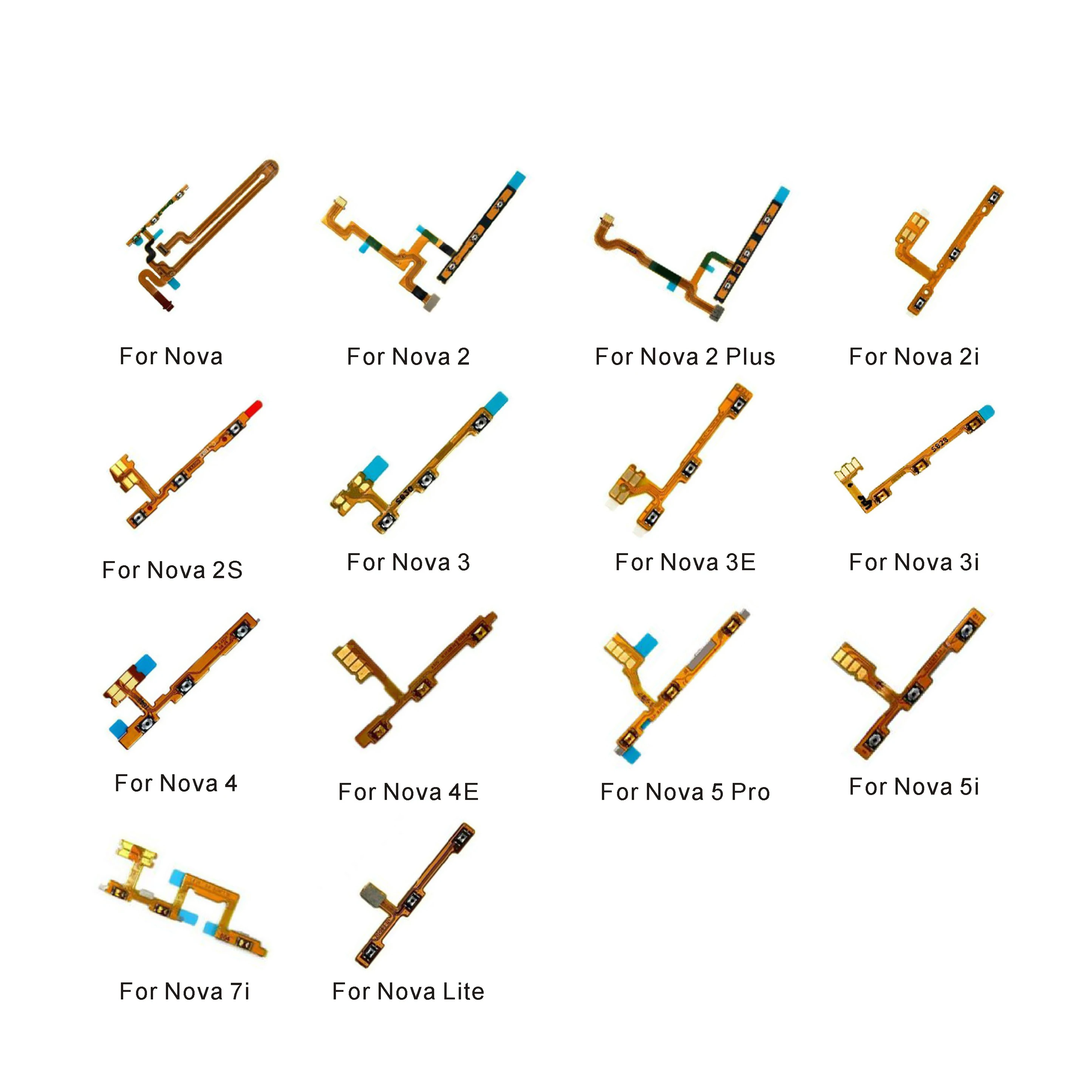 Power-on-off-volume-up-down-buttons-flex-cable-For-Huawei-Nova-2-3-4 ...