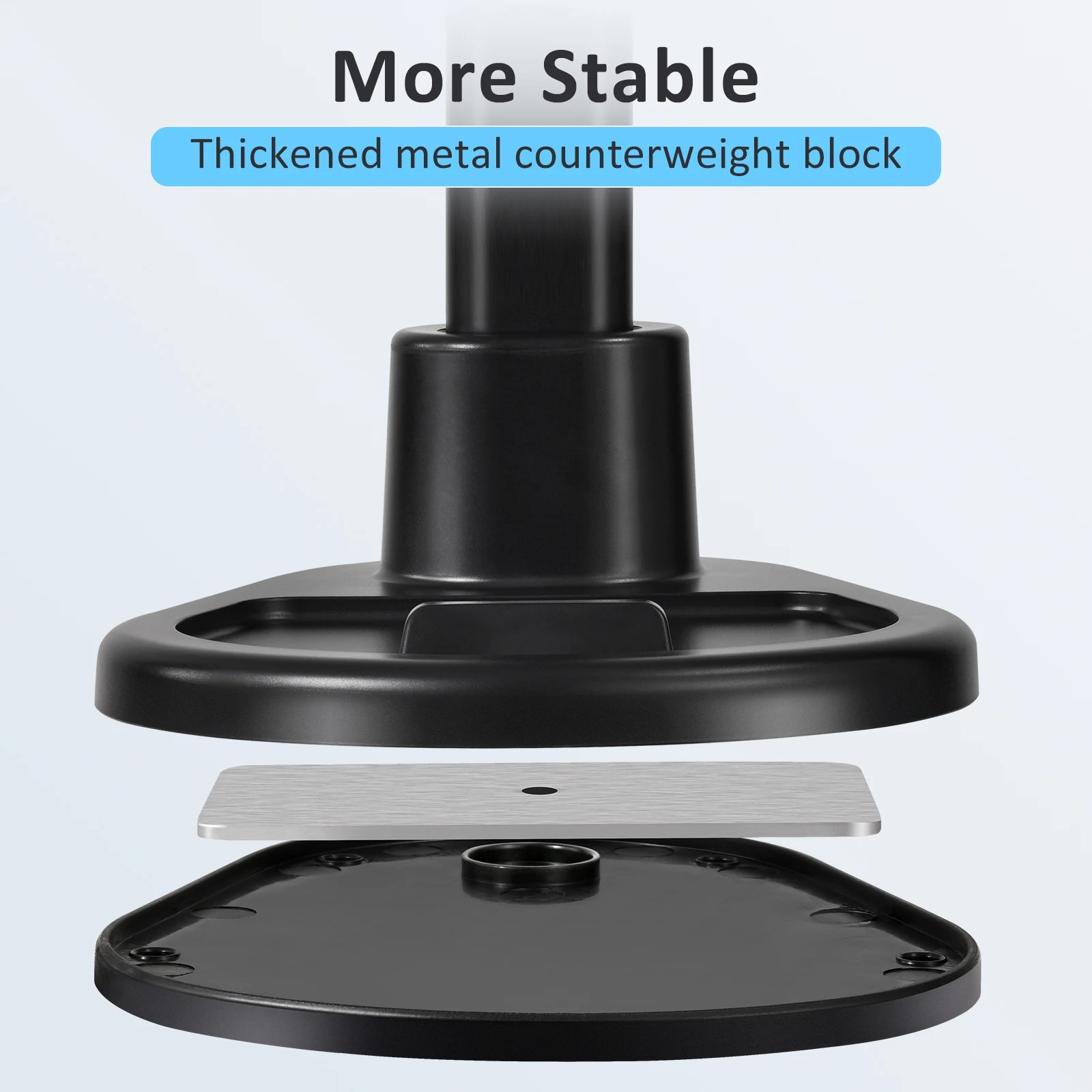 Eary Desktop Phone Stand  For Filming With 360° Rotatable Adjustable Height Multi-Functional Clamp Cell phone Holder For Video