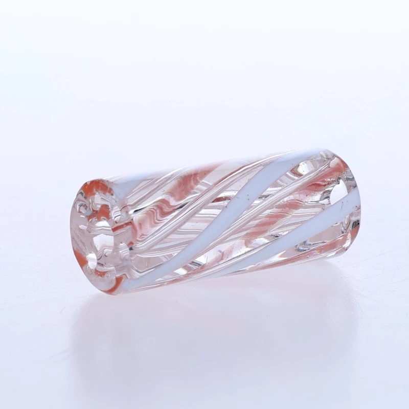 5pcs/box 7 Holes Wig Wag Screw Line Style White Mixed Red Smoking Glass Filter Tips Smoking Accessories