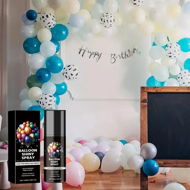 Balloon Shine Spray Mega Shine, 570 Ml, THE ONLY AEROSOL BALLOON POLISHER That Doesn't Need Towels Or Gloves To Shine And Dry Balloon Spray
