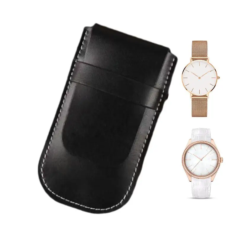 

Watch Protection Bag Original Protective Pocket Flannel Pouch PU Leather Watch Storage Bag Dust Protect Protection For Women Men