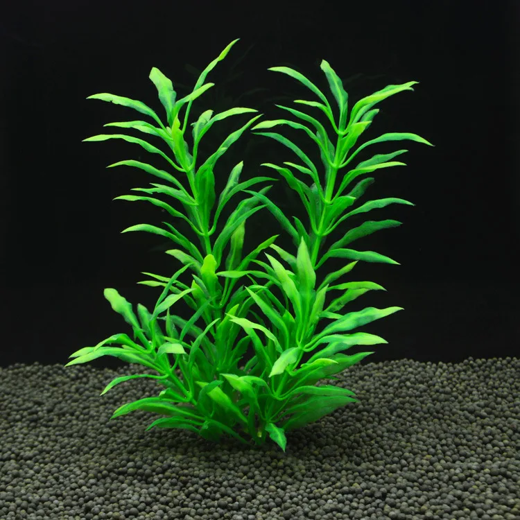 

Aquarium Decoration Plants Artificial Underwater Water Grass Aquatic Plastic Plants Fish Tank Water Weeds Ornament 18cm