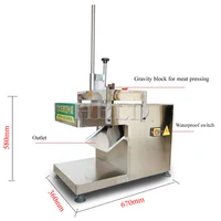 220V New Type Beef And Sheep Slicer Frozen Meat Roll Cutting Machine 2