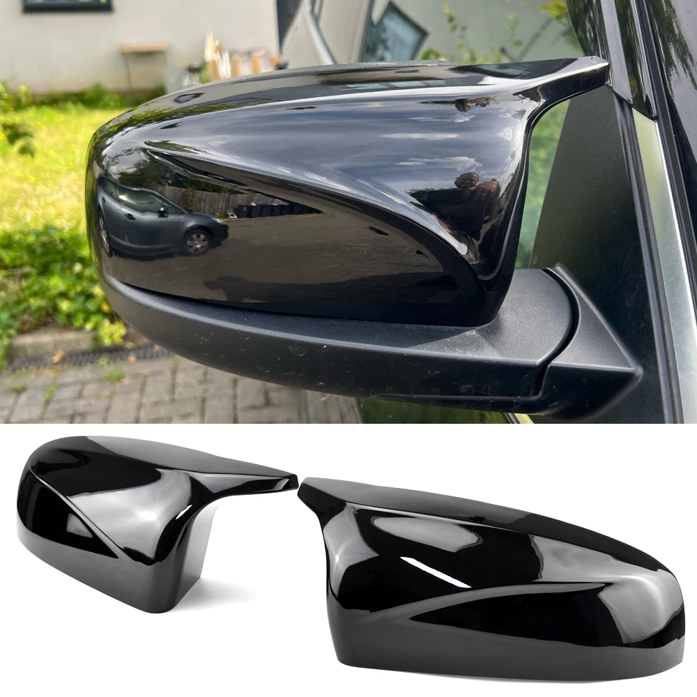 

Для BMW x5 E70 x6 E71 2008 2009 2010 2011 2012 2013 крышка автомобильного бокового зеркала заднего вида черные крышки высокого качества
