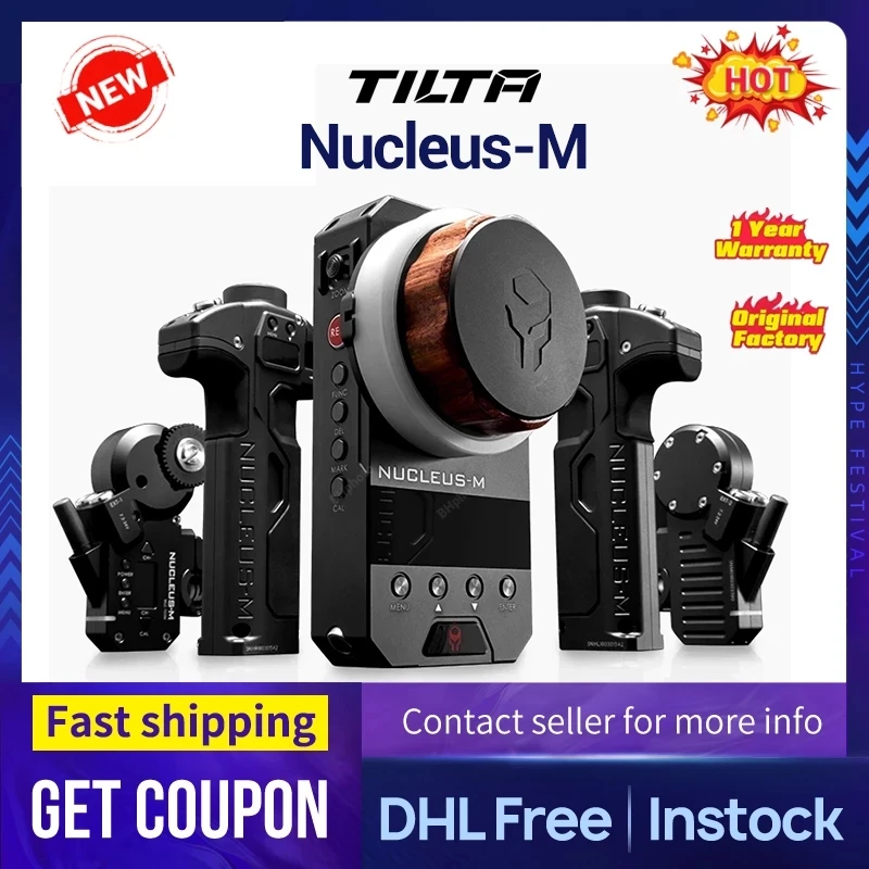 TILTA Nucleus-M Wireless Lens Zoom Control System Follow Focus Nucleus M for 3-Axis Gimbal FOR ROIN S ZHIYUN Crane Weebill