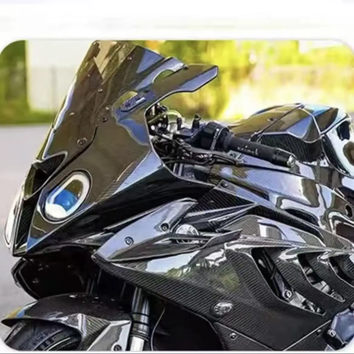 BMW S1000RR 2009-2014 오토바이 액세서리 페어링 고정 날개 ABS 카본 파이버 s1000rr 사이드 스포일러 윙렛 키트