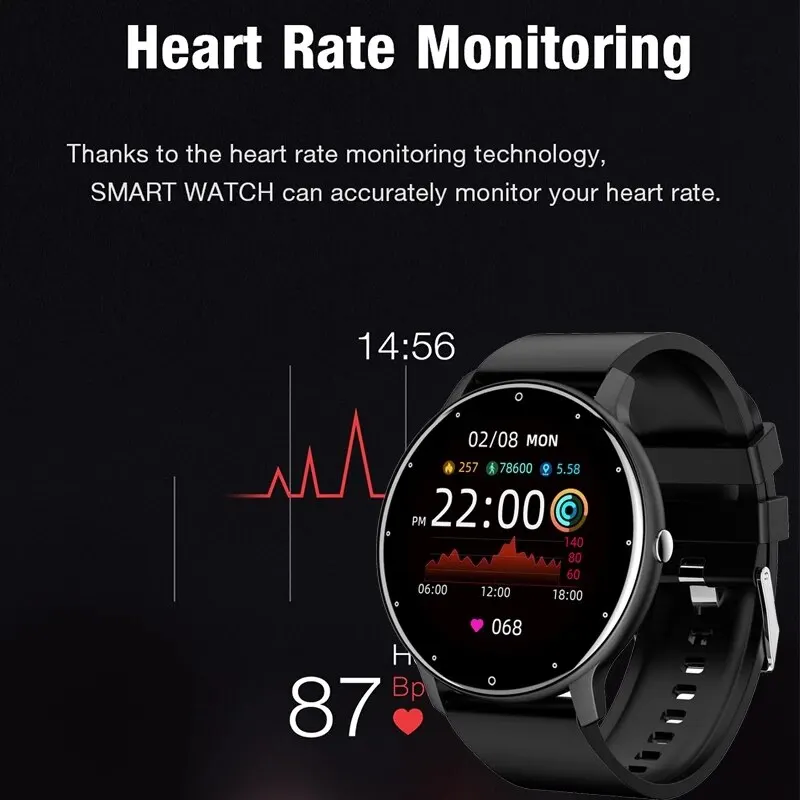 SWT 2023 New Men Smart Watch Real-time Activity Tracker Heart Rate Monitor Sports Women Smart Watch Men Clock For Android IOS 3