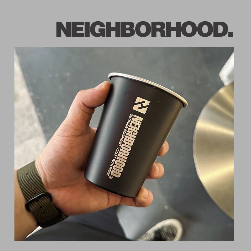 NBHD stainless steel 304 single layer thickened beer cup coffee drink water cup cold drink cup custom factory direct sale 8 oz custom double layer hot and cold drink coffee paper cups high quality takeaway paper cups