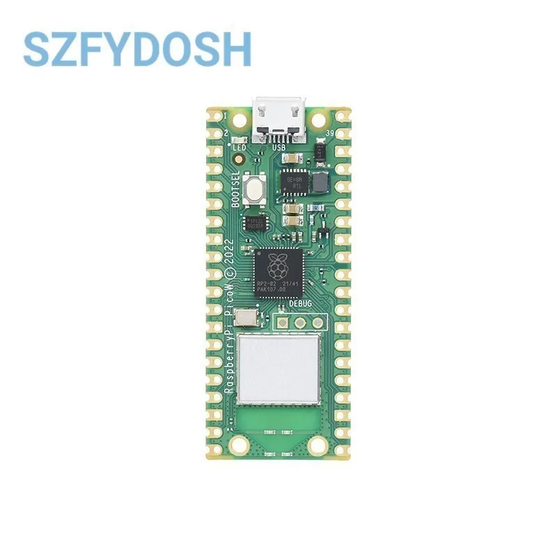 Raspberry Pi Pico Microcontroller Development Board with Dual-Core and WiFi Capabilities