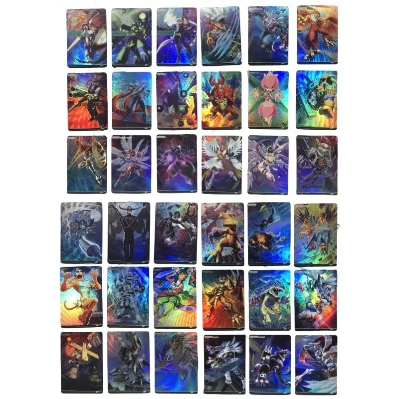 

9pcs/set Digimon Adventure Dukemon Alphamon: Ouryuken Animation characters flashcards Anime Classics Game Collection Cards Toy