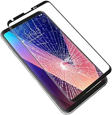 L-G V30 Tempered Glass Screen Protector - (2-Pack) HD Full Coverage Curved Silk Print Protector