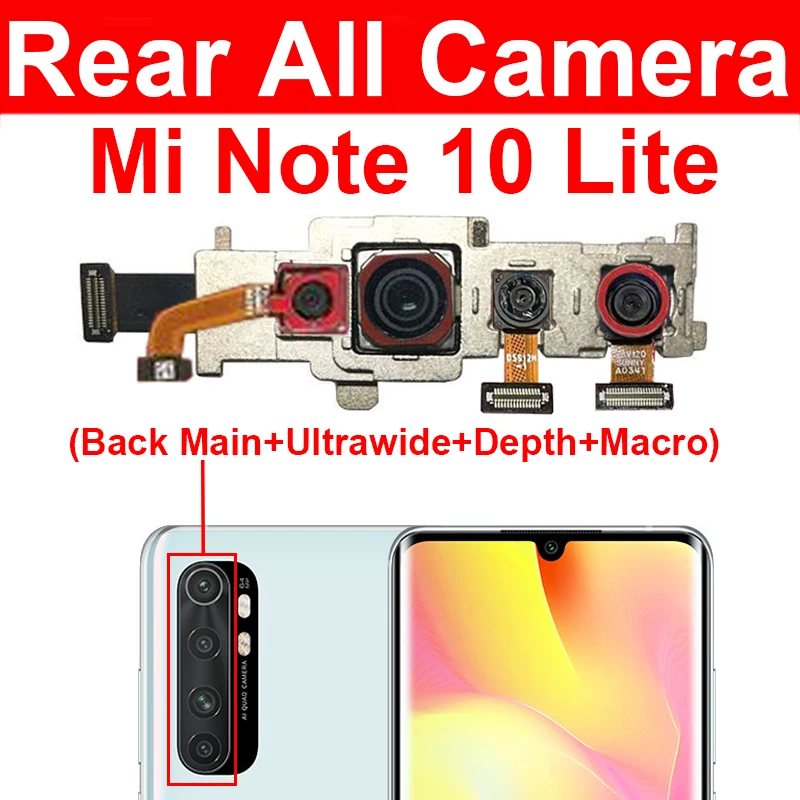 Front Back Camera Moduel For Xiaomi Mi Note 10 Lite M2002F4LG