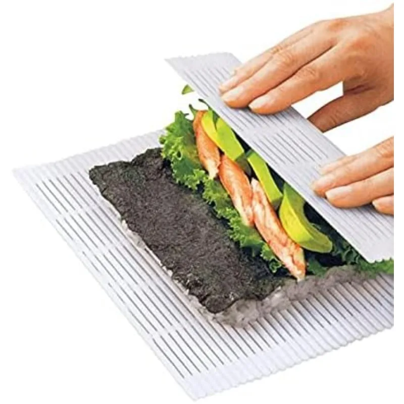 Non-stick Silicone Sushi Roller Mat Reusable Washable Kitchen Food Rolling Cake Pad DIY Cake Making and Various Food  Mold