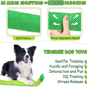 Dog Puzzle Toys Plush Sound Pet Toy Foldable Molar Puppy Nail Frog Sniffing Smell Food Interactive Speaker Stuff Dogs Supplies 6