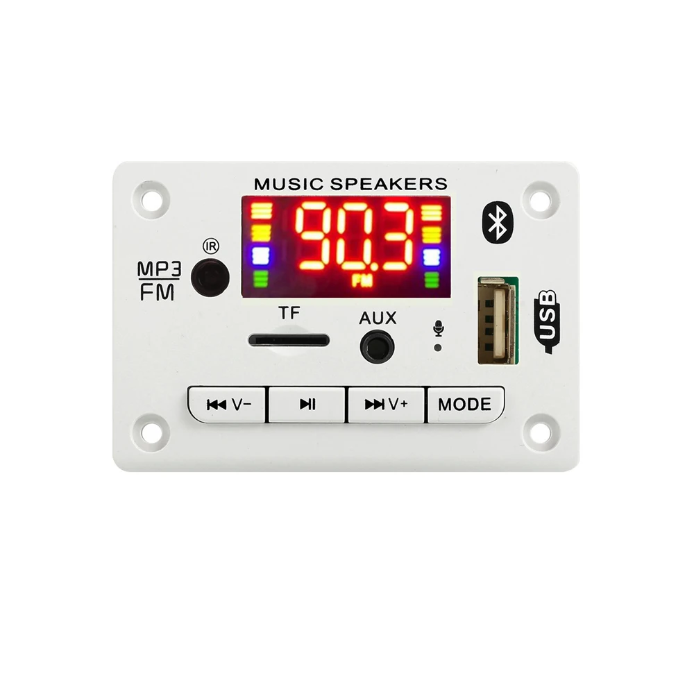 12V MP3 WMA Decoder Board Audio Module USB TF Radio Bluetooth 5.0 Wireless Music Car MP3 Player With Remote Control