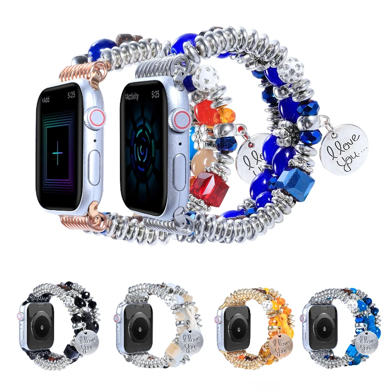 Jewelry strap For Apple watch Ultra 8 7 49mm 45mm 41mm Metal Bracelet Wristband For iwatch 6 5 4 3 SE 44mm 42mm 40mm 38mm band