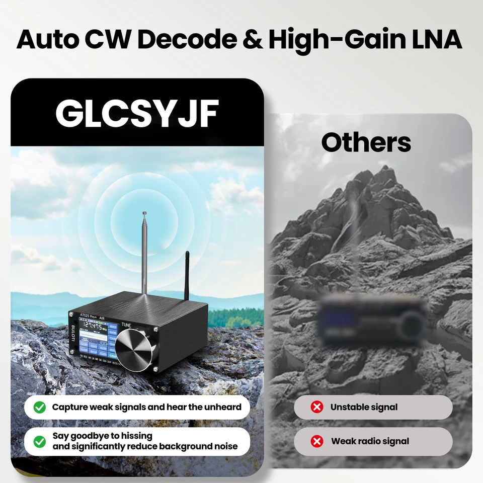 ATS25 Pro+ AIR 118Mhz-135.975Mhz Bluetooth version full radio
