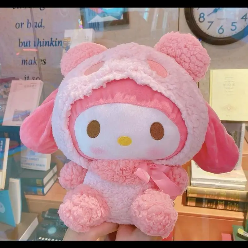 

Cute Cartoon Kawaii Anime Sanrio Plush Doll Hello Kitty Kuromi Cinnamoroll New Plush Toy Comfortable Children Gift Girls Toys