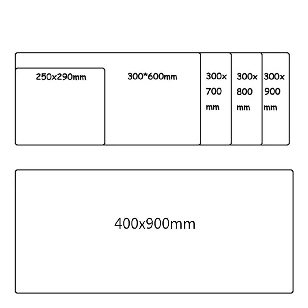Large Rubber Anime Mouse Pad for Computer Laptop
