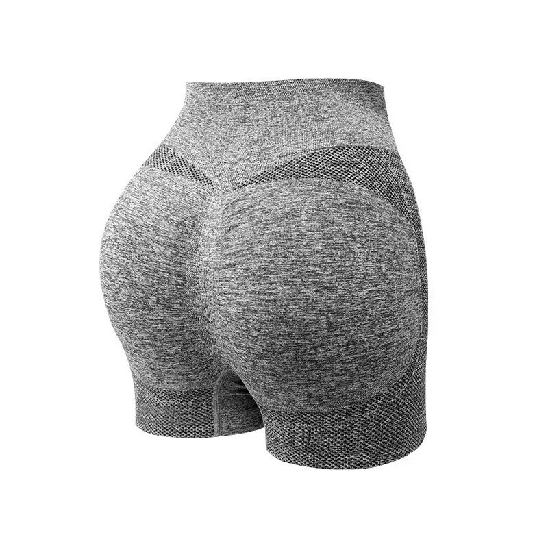 Women's panties girls' sports and fitness shorts, high waisted quick drying four cornered pants, women's tight fitting anti glar