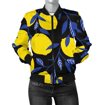 Stampa 3d limone fragola frutta serie modello giacche con cerniera uomo donna autunno felpa bambini Casual cappotto allentato Bomber 1