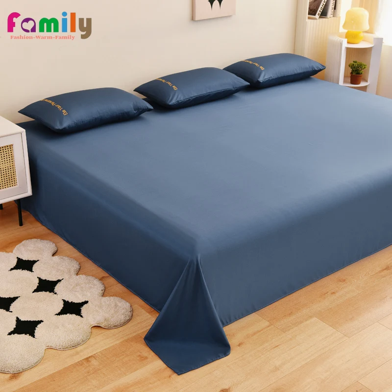 

Soft Bed Sheet Solid Color Bedsheets Mattress Cover Oversized Bed Cover Elastic Anti Slip Fade Resistant Washed Cotton Bedspread
